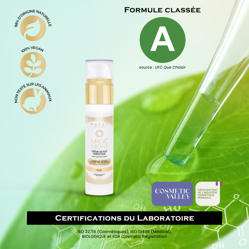 crème de nuit certifications